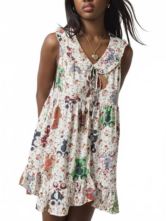 Urban Outfitters Dresses & Skirts - UO Out From Under Lottie Ruffle Collar Babydoll Sleep Dress Urban Outfitters M
